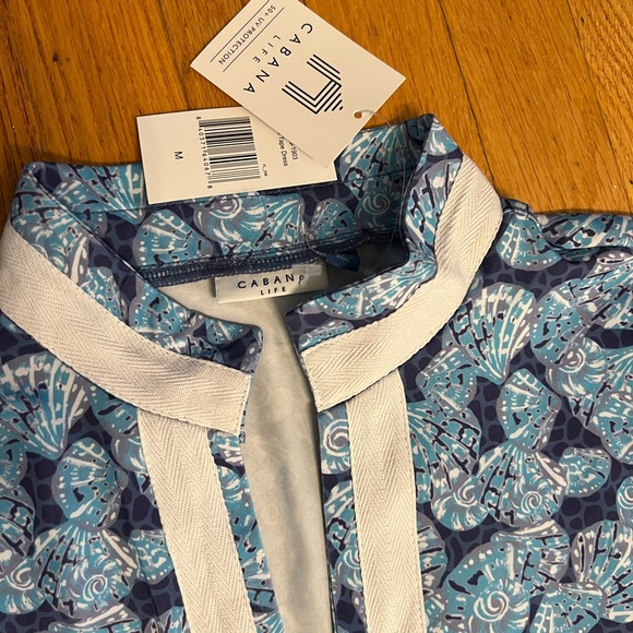 Cabana Life Blue and Cream Dress - Picture 2 of 5